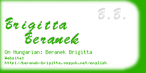 brigitta beranek business card